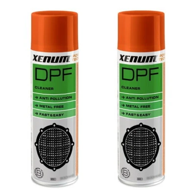 XENUM - Lot de 2 DPF CLEANER Nettoyant Filtre à particule FAP 2x 400ml + 2 buses