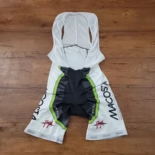 Rosti Mens Large Cycling Bibshorts Italy 6" 15" (6/10) Pad Spandex L