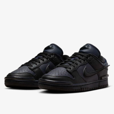 Nike Dunk Low Twist Women Sz 9.5 Dark Obsidian/Black-Black DZ2794