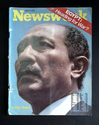Newsweek Magazine  April 9, 1973 - Anwar Sadat Cover