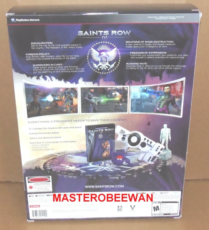 Jeu Saints Row IV - Édition Super Dangerous Wub Wub (PS3) - Très Bon état