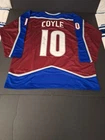 CHARLIE COYLE SIGNED COLORADO AVALANCHE CUSTOM BURGUNDY XL HOCKEY JERSEY JSA COA