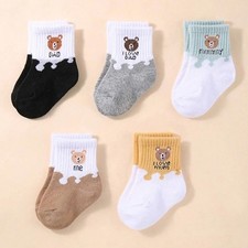 5 Pairs Baby Socks Low Cut For Newborn Toddlers