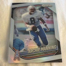 Archie Manning 2025 Silver Prizm #166 Houston Oilers