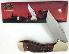 Steel Warrior Choctaw Lockback Knife Jigged Autumn BONE + Box 343-S