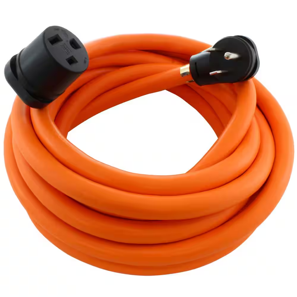 Coleman Cable 8/3 STW Welder Extension Cord – 25-Foot Heavy Duty Cord With 6-50 Plug (Blue)