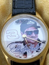 Sun Time Dale Earnhardt Leather Watch - NASCAR 1994 Signature Series Tin