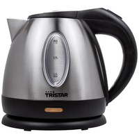 Tristar WK-1323 Wasserkocher Edelstahl, Schwarz FassungsvermöGen: 1.2 L