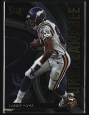 2020 Panini Select #U9 Randy Moss Unbreakable Prizm