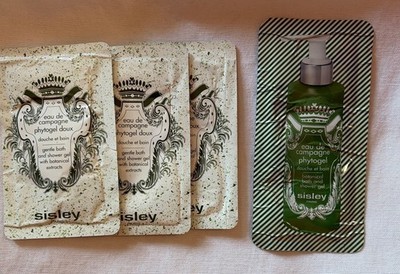 Sisley-Paris Eau De Campagne Phytogel Bath & Shower Gel Sample Size x 4