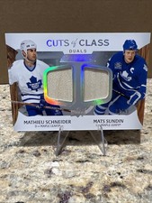 2024-25 Engrained Cuts of Class Mathieu Schneider Mats Sundin /49 GameUsed STICK