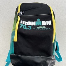 Ironman Triathlon 70.3 Chattanooga Black White Teal Green Backpack Carry Bag