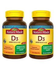 Vitamin D3 2000 IU Supplement for Teeth, Bone...