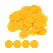 200pcs Round Felt Circles, 30mm 1-1/4" Craft Felt Pads Non-Woven Fabric Yellow