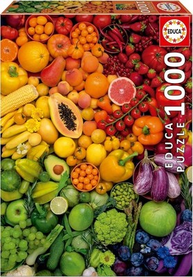 NEW Educa Jigsaw Puzzle 1000 Pieces 14+ Ages Colorful Vitamines