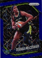 2025 Panini Prizm WNBA #48 Teaira McCowan Blue Velocity Prizms