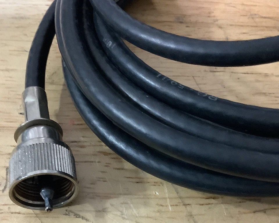 10 foot Black RG59/U Co-Phase Coax CB Radio Dual Antenna Coaxial Cable 10Ft - Image 3 of 4