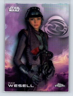 2025 Topps Chrome Star Wars Zam Wesell Refractor
