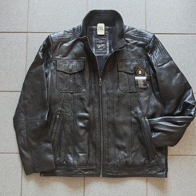 Angelo Litrico Lederjacke Herren Jacke Schweins-Nappaleder Gr. XL