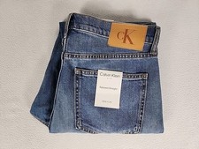 Calvin Klein Blue Tundra Relaxed Straight Leg Denim Jeans 32X30 Men's Medium