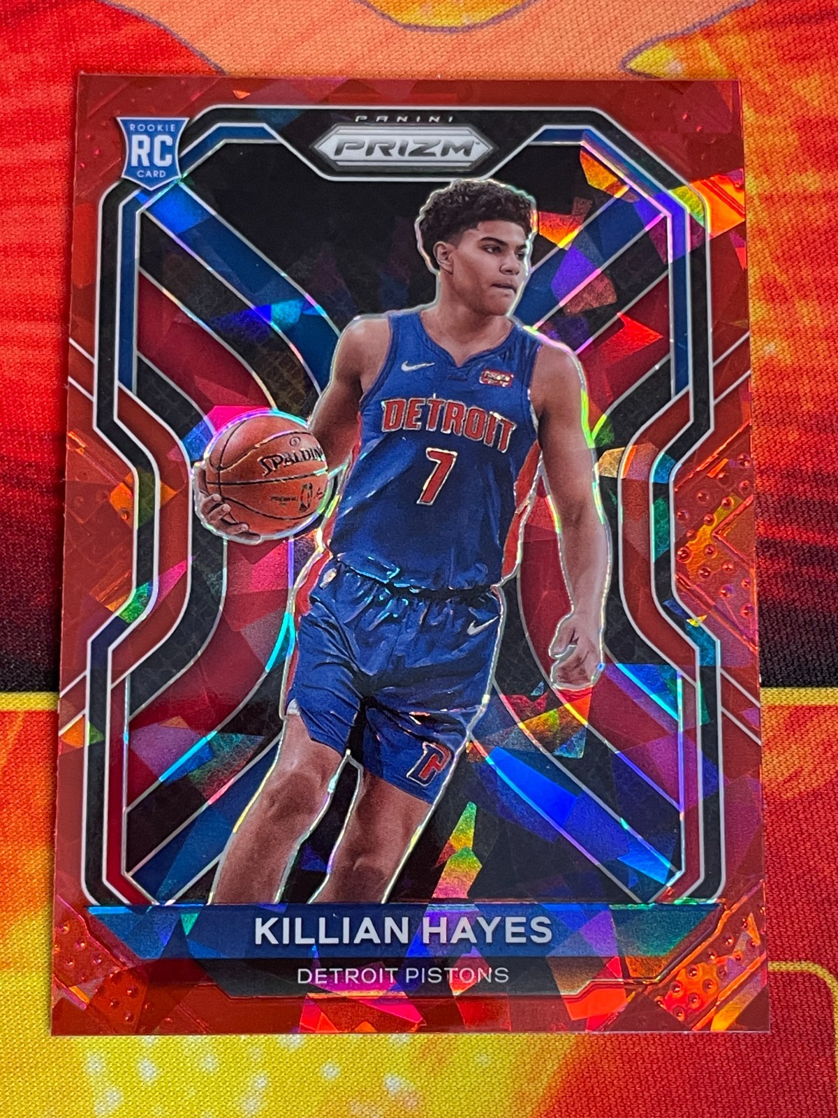 2020-21 Panini Prizm Red Cracked Ice Killian Hayes #270 (RC)