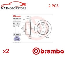 BREMSSCHEIBEN SATZ PAAR HINTEN BREMBO 09B64411 2PCS P FÜR TOYOTA LAND CRUISER