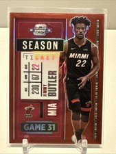 2020-21 Panini Contenders Optic #36 Jimmy Butler Red Prizm
