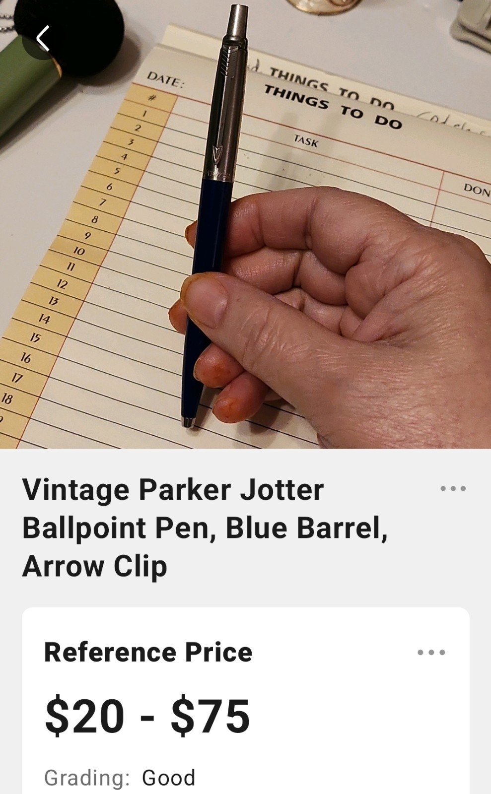 Vintage Parker Jotter Ballpoint Pen