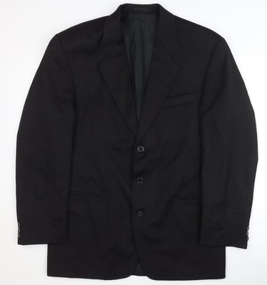 Burton Herren Blazer Schwarz 38 Regular Festliche Jacke