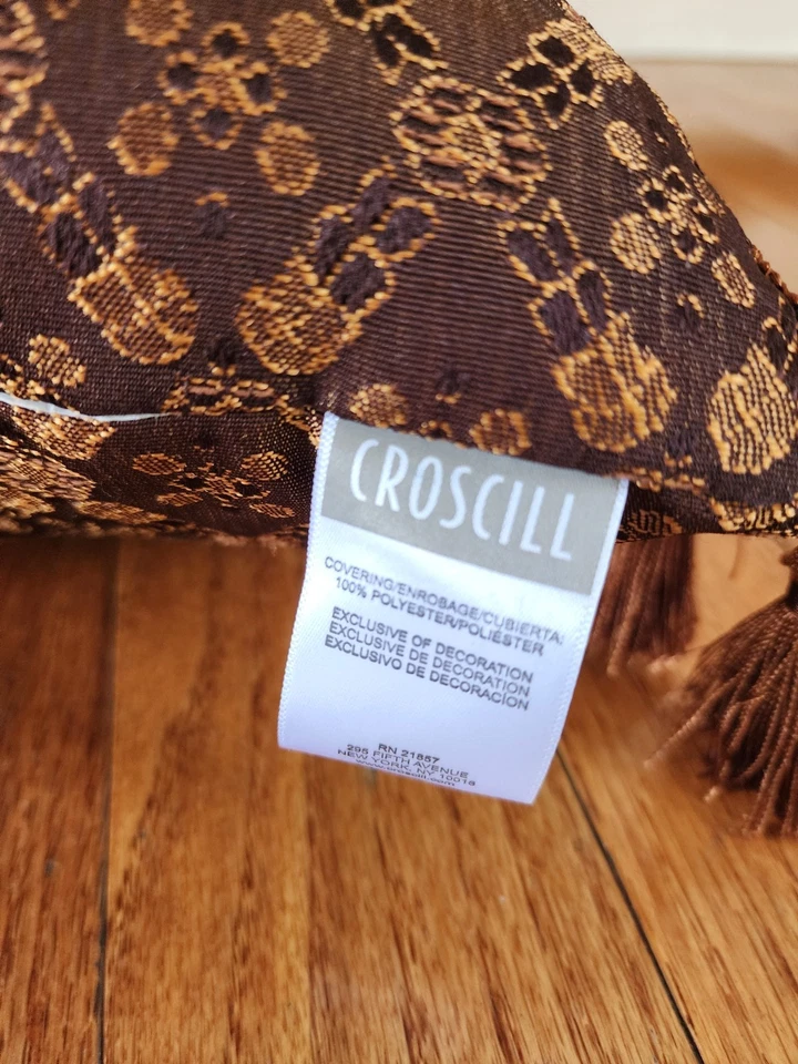 LOTE DE 3 - ALMOHADAS DECORATIVAS TOSCANAS ROJAS CROSCILL GALLERIA Foto 4 de 4