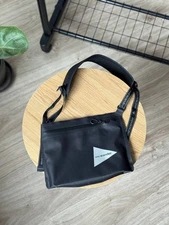 And Wander Waterproof Sacoche Black Shoulder Bag
