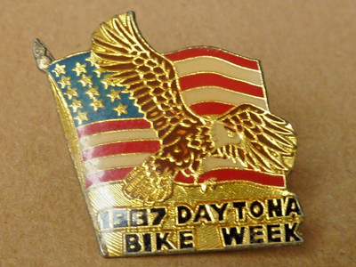 Anstecknadeln Anstecknadeln Abzeichen.  moto 1987 Daytona Bike Week tab 3