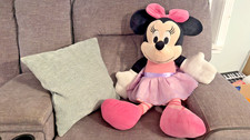 30" Plush Disney Minnie Mouse Doll Pink Dress Walt Disney World Exclusive