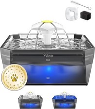 Stainless Steel Cat Water Fountain Pet Drinking Fountain Dispenser for Cats NEW