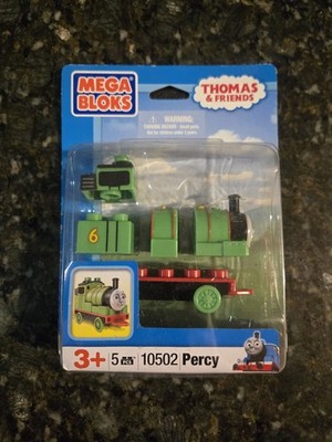 Mega Bloks Rare Thomas The Tank Engine & Friends Green Percy Train 10502 BNIB