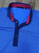 Greyson Polo Shirt Men s Large Triangle Pattern Golf Performance Wolf Golf Shirt