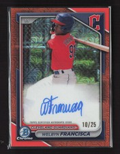 Welbyn Francisca 2024 Bowman #BMA-WF Orange Mega Auto #d/25