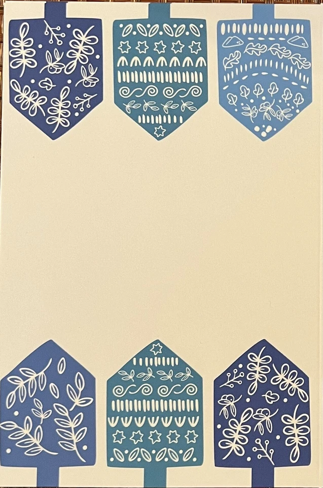 Happy Hanukkah Dreidels Greeting Card #4518 - Image 4 of 4