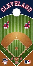 Cleveland Indians Cornhole Board Vinyl wraps