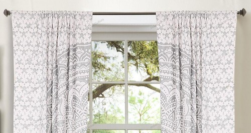 Mandala de India Multicolor Algodón Hippie Puerta Cutain Decor Ventana - Imagen 21 de 31