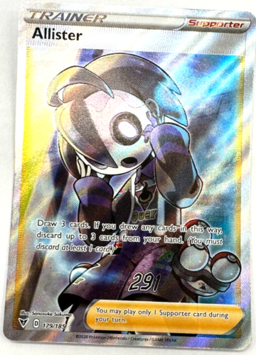 Carte Pokemon TCG Allister 179/185 choc colorimétrique Holo Rare COMME NEUF Fullart anglais - Photo 1/18