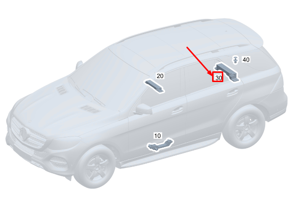 Neu MERCEDES-BENZ GLE W167 schlüssellose Antenne hinten unten A1679050901