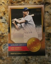 LOU GEHRIG GOLDEN GREATS TOPPS BASEBALL PLAYING CARD