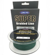 Lures Pro 150 Yard Fishing Braided line Green Yellow 8 10 20 30 40 50 lb