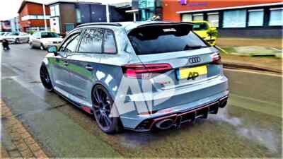 Audi RS3 8V Hatchback Rear Blade Style Diffuser 2017-2020 Spoiler Body Kit A3 S3