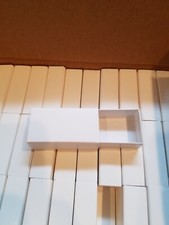 White Cardboard Slide Boxes 1-1/4 x 2-1/4 Lot of 72