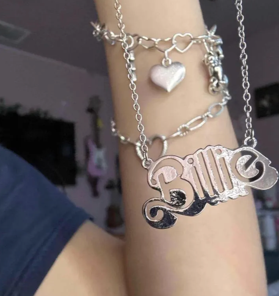 BILLIE EILISH x BARBIE Inspired Nameplate Necklace ☆ Rare Pendant
