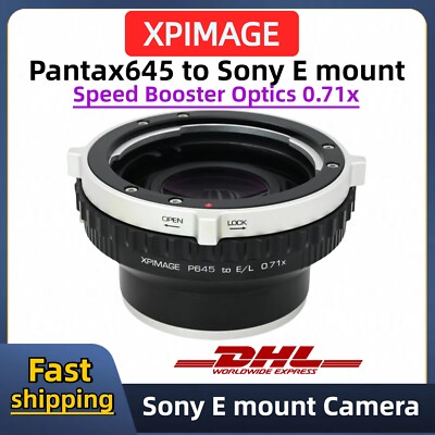 XPIMAGE 0.7x Optics Focal Reducer adapter for Pantax645 Lens to Sony E-mount