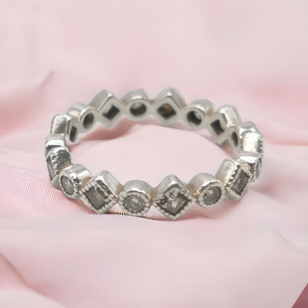 Eternity Ring Pandora Ale R 54 NEW Authentic Pandora Rose Twist Of