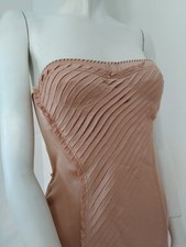 Gucci Blush Bustier Silk Dress